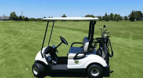 Golf Cart on the field